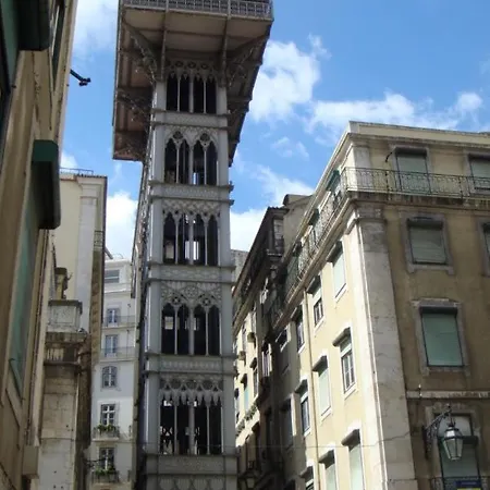 Bl Bairro Alto Famous Bica Funicular Street View Lisbon