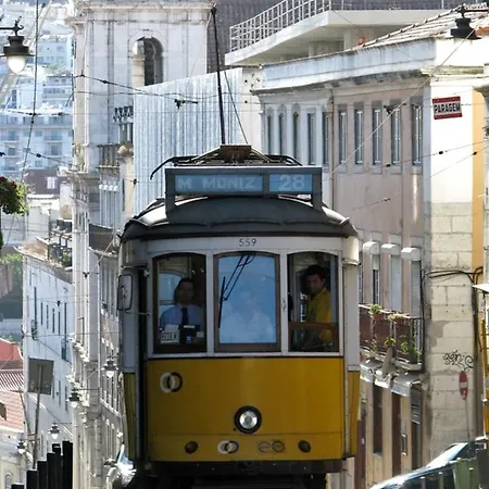 Apartment Bl Bairro Alto Famous Bica Funicular Street View Lisbon