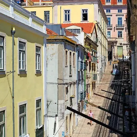 Apartment Bl Bairro Alto Famous Bica Funicular Street View